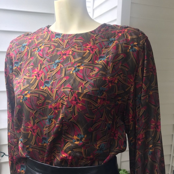 Dior Tops - EUC vintage Christian Dior rayon blouse